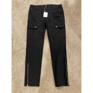 Victoria’s Secret Black Cargo Pants 10 Short Petite NWT Y2k london jean